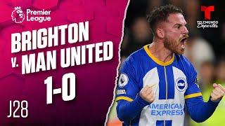 Highlights & Goals | Brighton v. Man. United 1-0 | Premier League | Telemundo Deportes