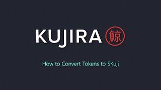 Kujira - How to convert tokens to Kuji