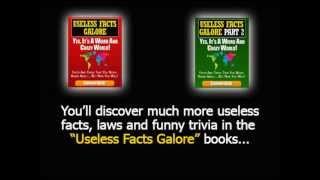 A collection of funny and strange trivia and facts from the Useless Facts Galore book