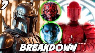 The Mandalorian Episode 7 BREAKDOWN - THRAWN DARTH MAUL PRAETORIAN GUARDS