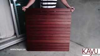 Kayu Canada Exotic Condo Garden Deck Tile Installation