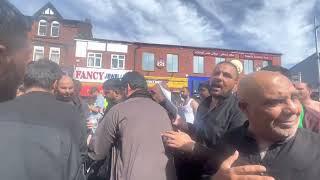 JaloosHUSSAIN hi HUSSAIN .8th Muharram 2022 . Wilmslow Road Manchester UK.