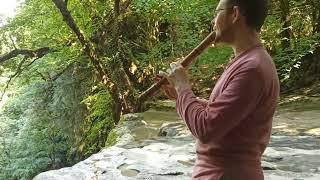 Shakuhachi 1.7 from the root of the Abkhazian bamboo. Unity with nature