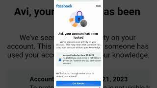 How to unlock facebook account 2023 | Locked facebook unlock #shorts #shortsfeed #facebookunlock