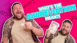 HARDER THAN YOU THINK! Guess the Abbreviation! | Christian Hull