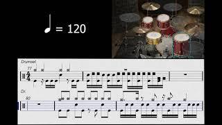 Metal Drumfills Part 1 - HH/Crash Integration 4 Tempi (Peter Weiner Hybrid Drumming Series)