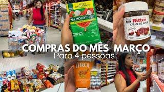 COMPRAS DO MÊS PARA 4 PESSOAS / MARÇO