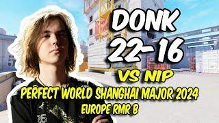 Spirit donk (22/16) vs NIP (Vertigo) @ Perfect World Shanghai Major 2024 Europe RMR B | CS2 POV