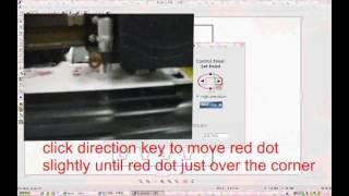 how to use redsail red dot plotter with inpcsign for contour cutting