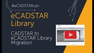 CADSTAR to #eCADSTAR Migration - Library Migration Part 1 #pcbdesign