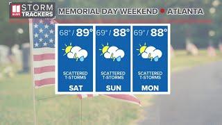 What's the weather for Memorial Day Weekend in Atlanta, Georgia?