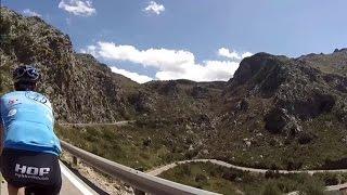 75 minute Indoor Cycling Uphill Workout Turbo Training Sa Calobra Mallorca Full HD