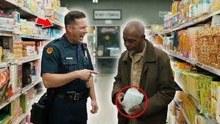 Cop Mocks Elderly Black Man for Buying Diapers, Then Breaks Down When He Discovers Who the Cashier.