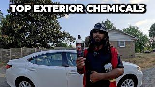 All My Exterior Chemicals I Use To Detail - D.B.K Mobile Detailing