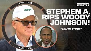 Stephen A.‘s SKEPTICAL about Woody Johnson’s comments about the firing of Robert Saleh | First Take