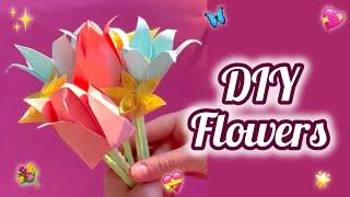DIY Paper Flower Bouquet Tutorial | paper flowers