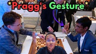Pragg's lovely gesture at the end of the game | Bartel vs Praggnanandhaa | Prague Masters 2024