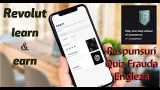 Revolut  - Quiz Frauda | Toate Lectiile  | Stay one step ahead of scammers (Raspunsuri Engleza)