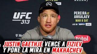 Justin Gaethje vence a Fiziev y pone la mira en Islam Makhachev