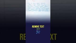 How to Remove Text From Photo in Photoshop | Photoshop Shorts #shorts