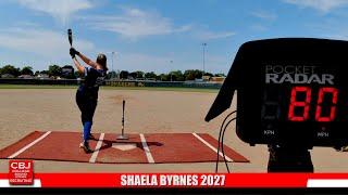 Softball Skills Video SHAELA BYRNES 2027 Shortstop/Power Hitter