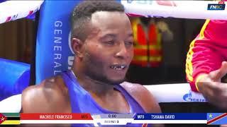 Boxing : Machele Abdul Francisco (MOZ) Vs Tshama Mwenekabwe David (RDC)