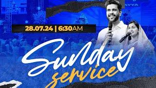 Sunday First Service Live || 28th July 2024 || Raj Prakash Paul || Jessy Paul