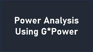 Power Analysis using G*Power | Tutorial |  Sample Size for Survey Research