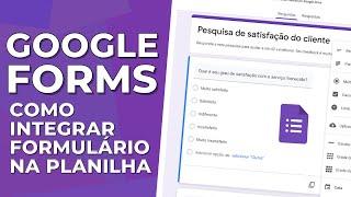  Google Forms - Como Criar Formulário no Google e Integrar Resposta na Planilha - TUTORIAL COMPLETO