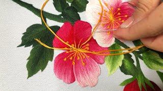 Hand Embroidery Art KIT17- Easy and Beautiful Flower Embroidery Design for Embroidery Beginners