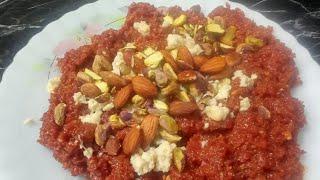 GAJAR KA HALVA RECIPE || BY KITCHEN WITH ANOSHA||EASY RECIPE||URDU IN HINDI