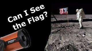 Can I See the Flag On the Moon Through My Telescope #shorts