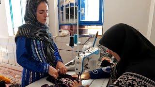 Nomadic Life: Sewing Traditional Lori Clothes in Rural Iran ️