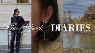 NYC DIARIES | days in my life, favorite new jewelry haul, autumn foliage in Central Park 뉴욕 브이로그