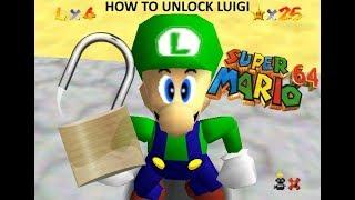 HOW TO UNLOCK LUIGI IN SM64 (SUPER MARIO 64)