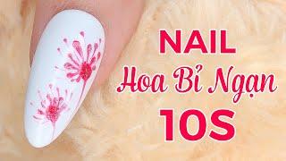 10 Giây Vẽ Móng Tay Hoa Bỉ Ngạn - ANALIA NAILS