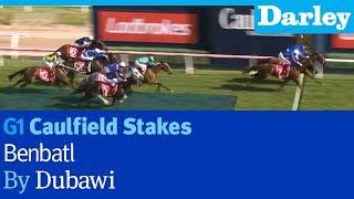 Benbatl by Dubawi wins the G1 Caulfield Stakes at Caulfield