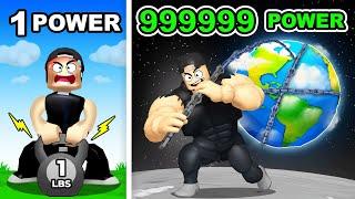 Becoming The Strongest Player in Strongman Simulator (Roblox)