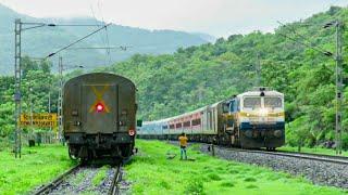 Incredible Konkan Railway:Monsoon Magic:12051 Mumbai Madgaon Janshatabdi Express