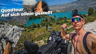 Quadtour in die Berge / Abenteuer außerhalb der Touristengegend / Unfall / Türkei Side / Antalya