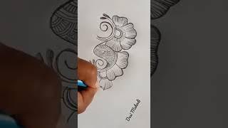 new shading mehndi design for hand | pencil mehedi design for beginners ||Desi Mehndi ||