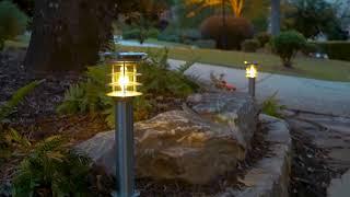 Stainless Steel Bollard | Gama Sonic USA | Solar Lighting