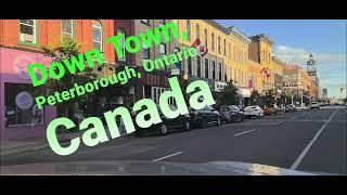 A beautiful summer evening at Downtown Peterborough, Ontario Canada