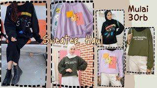 SHOPEE HAUL SWEATER OVERSIZE 30RB-an