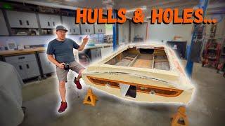 I FINALLY finish REPAIRING the HOLES in the hull of my JET BOAT