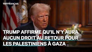 Trump exclut le droit au retour des Palestiniens dans son plan pour Gaza