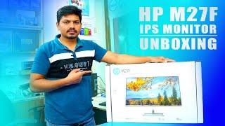HP M27f 27 inch FHD Monitor Unboxing & Installation  || HP M27f Monitor || in Telugu by Rafee