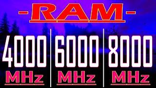 4000MHz vs 6000MHz vs 8000MHz || DDR4 vs DDR5 || Which One Better for GAMING?