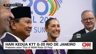 Prabowo Bicara Soal Transisi Energi di Hari Kedua KTT G-20 Rio De Janeiro