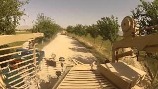 US Army Sappers conduct route clearance with MRAP in Kakarak, Afghanistan